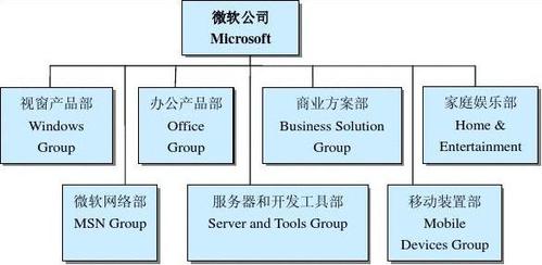 文档下载 所有分类 高等教育 管理学 > 微软的组织结构图 1-1  微软